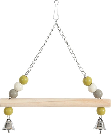 Zolux Schaukelholz Mit Perlen / 2 Glocken / Kette Sortiert 10X22X26 CM