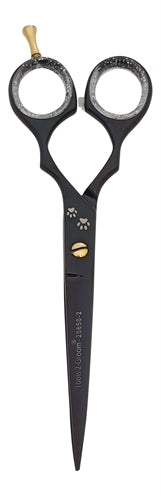 Tools-2-Groom Schere Mit Schwarzem Rand Gerade 20650 16,5 CM