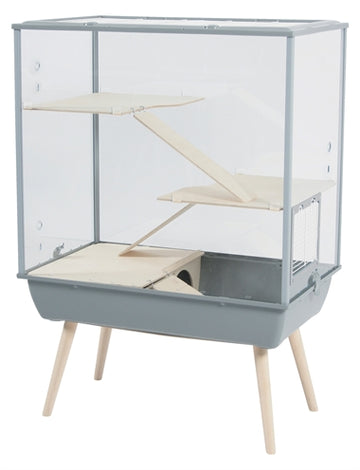 Zolux Nagetierkäfig Nevo Königliches Plexiglas Grau 78X48X109 CM