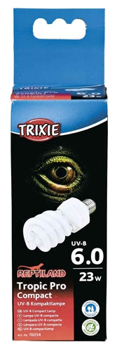 Trixie Reptiland Tropic Pro Kompakte 6,0 Uv-B-Lampe 23 WATT 6X6X15,2 CM