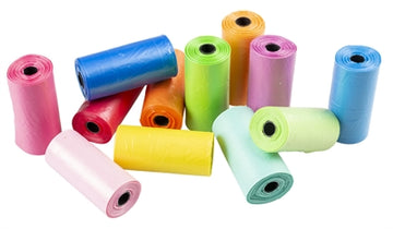 Markenlos Poopi-Dog Hundekotbeutel Regenbogenfarben 12X15 ST