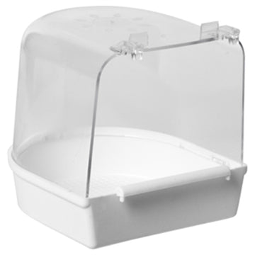 Markenlos Vogelbad Grosses Modell Weiss 13X13X12 CM