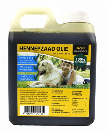 Utopia Hemp-Sämtlingsöl 1 LTR