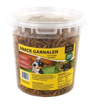 Utopia Getrocknete Snack-Garnelen Für Hund Und Katze 1.2 LTR