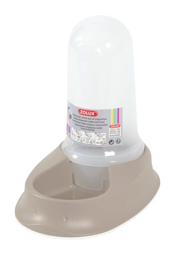 Zolux Non-Slip Smart Food/Water Dispenser Taupe 27X17.5X7 CM