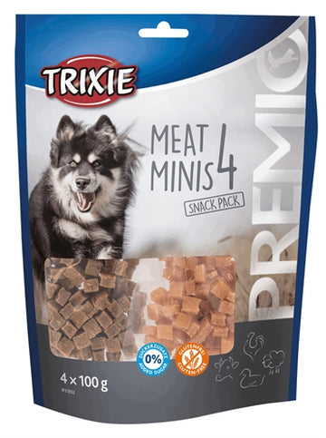 Trixie Premio Meat Minis Huhn / Ente / Rind / Lamm 4X100 GR