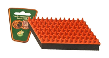 Boon Bohnengummi-Massagebürste Orange/Schwarz 13 CM