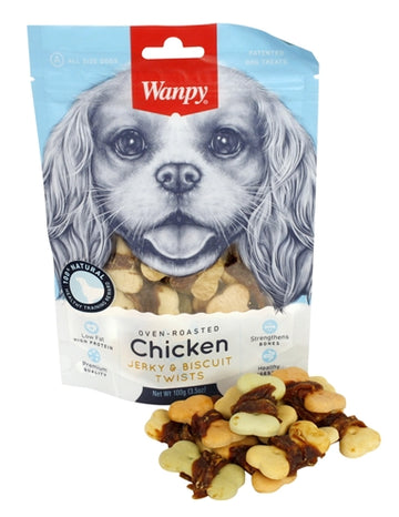 Wanpy Imwanpy Geröstetes Hühnerfleisch / Biskuit-Twists 100 GR