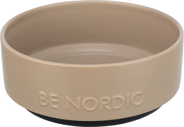 Trixie Be Nordic Futterschale Hund Keramik/ Gummi Taupe 18 CM