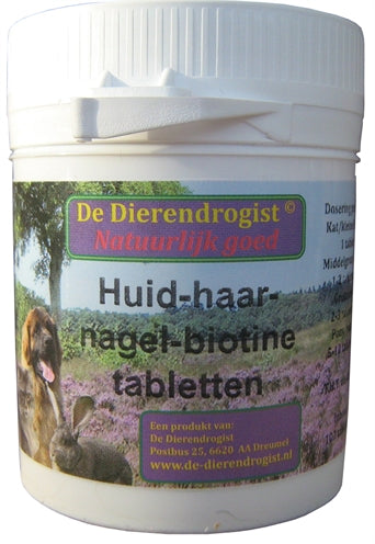 Dierendrogist Tierchemiker Haut-Haar-Nagel-Biotin-Tabletten 100 STUKS