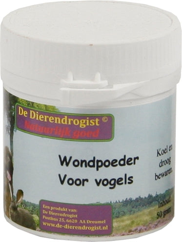 Dierendrogist Tierapotheke Wundpulver Für Vögel 50 GR