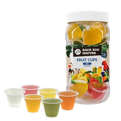 Back Zoo Nature Zurück Zoo Natürliche Obstschale Mix Papagei 24 ST