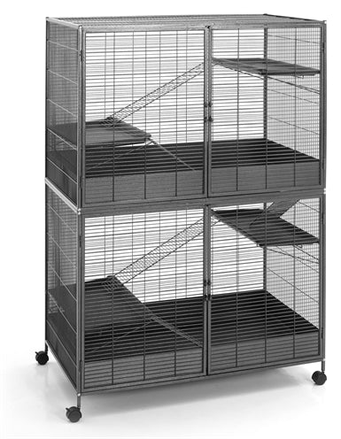 Savic Suite Royale Rattenkooi Xl Antraciet 115,5X67,5X152,5 CM