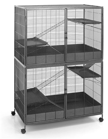 Savic Suite Royale Rattenkooi Xl Antraciet 115,5X67,5X152,5 CM