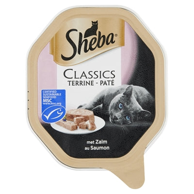 Sheba Alu Classics Pastete Mit Lachs 22X85 GR