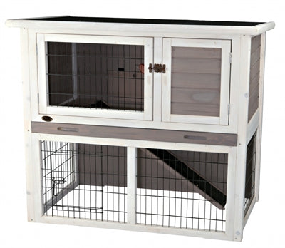 Trixie Kaninchenstall Trixie Natura Mit Auslauf Grau/Weiss 104X97X52 CM
