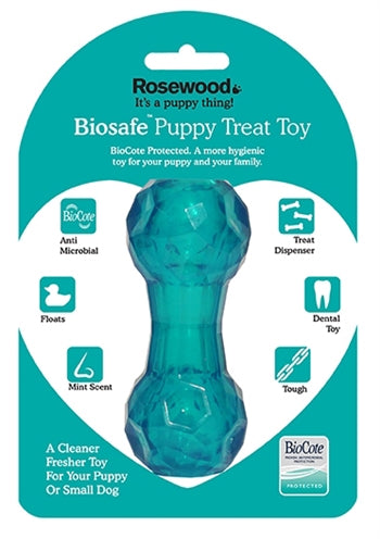 Biosafe Welpen-Snack-Kurzhantel Blau