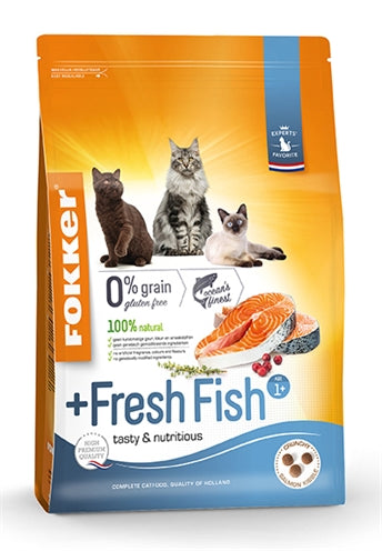 Fokker Zuchtkatze +Frischer Fisch 2,5 KG