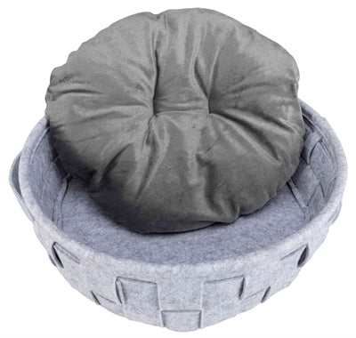 Trixie Lennie Geflochtener Katzenkorb Grau