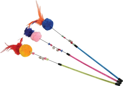 Zolux Cat Pole Pompon Assorti 5.5X5.5X54 CM