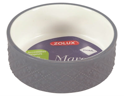 Zolux-Futternapf Nager Margot Grau 200 ML 10X10X4 CM
