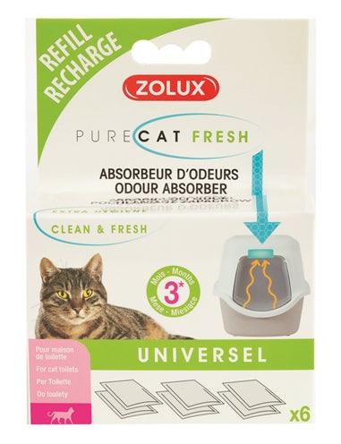 Zolux Clean &amp; Fresh Universal-Filter-Abfallbehälter 6 ST