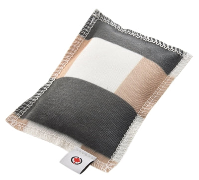 Canadiancat Company Kanadisches Katzenspielkissen Karo Mit Katzenminze Grau / Beige 10X7.5X1 CM