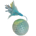 Cat 'N' Caboodle Happy Cap Meerjungfrauenball Gross Mit Federn Blau 30X8X8CM