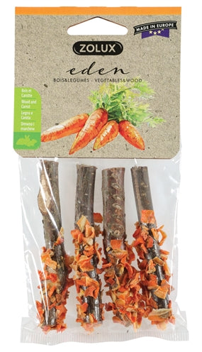 Zolux Eden Holzstamm Mit Karotte 36 GR 4 ST