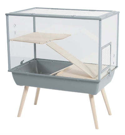 Zolux Nagetierkäfig Nevo Palast Plexiglas Grau 78X48X87.5 CM