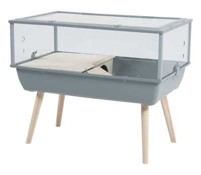 Zolux Nagetierkäfig Nevo Prestige Plexiglas Grau 78X48X64,5 CM