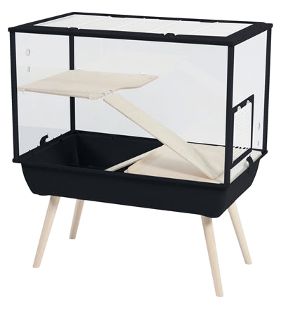 Zolux Nagetierkäfig Nevo Palast Plexiglas Schwarz 78X48X87.5 CM