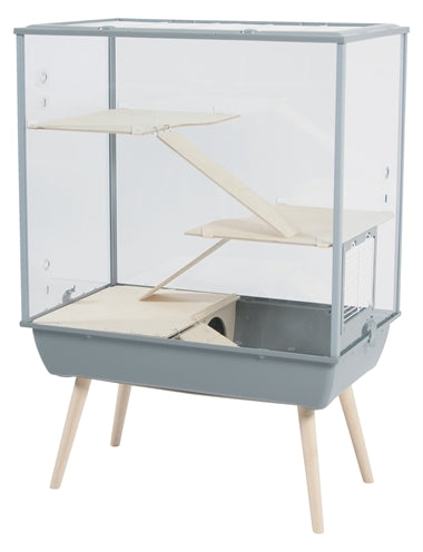 Zolux Nagetierkäfig Nevo Königliches Plexiglas Grau 78X48X109 CM