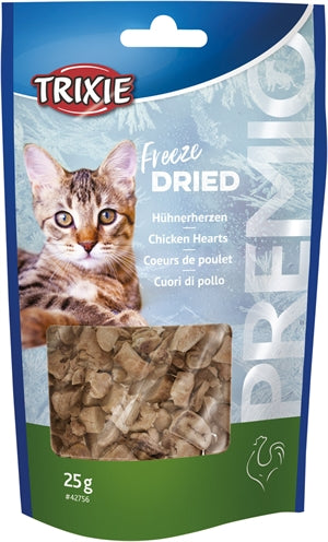 Trixie Premio Frieren Drei Hühnerherzen Ein 25 GR