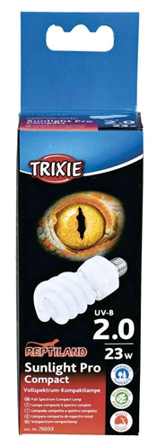 Trixie Reptiland Sunlight Pro Kompakte 2,0 Uv-B-Lampe 23 WATT 6X6X15,2 CM