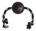 Kong Extremball Mit Seil Schwarz / Weiss 7,5X7,5X7,5X7,5 CM