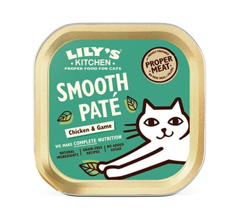 Lily's Kitchen Katze Glatt Pastete Huhn / Wild 19X85 GR