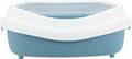 Trixie Katzenklo Primo Mit Rand Blau/Weiss XXL 71X56X25 CM