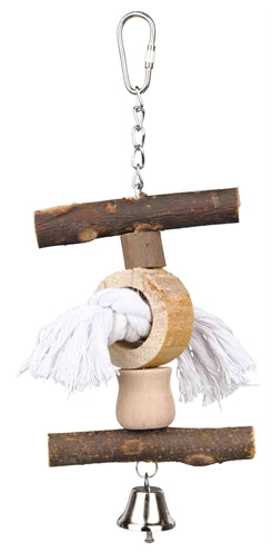 Trixie Aus Rindenholz Und Seil Mit Glocke 20 CM