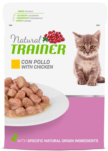 Natural Trainer Katze Kätzchen / Junior Huhn Beutel 12X85 GR