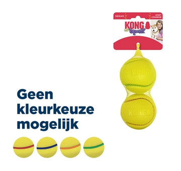 Kong Squeezz Tpr Tennisball Gelb Sortiert 7X7X7 CM 2 ST