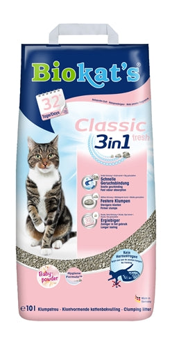 Biokat's Classic Fresh 3In1 Babypuder 10 LTR