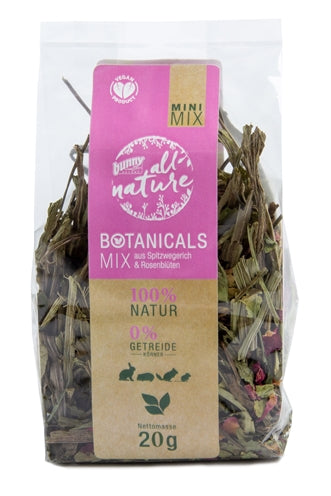Bunny Nature Botanicals Mini Mix Schmaler Wegerich / Rosenblüte 20 GR