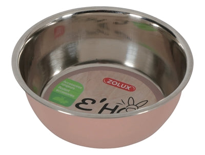 Zolux Ehop Futterschale Edelstahl Rosa 200 ML 10 CM
