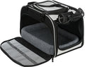 Trixie Cat Bag Valery Schwarz / Grau 49X29X31 CM