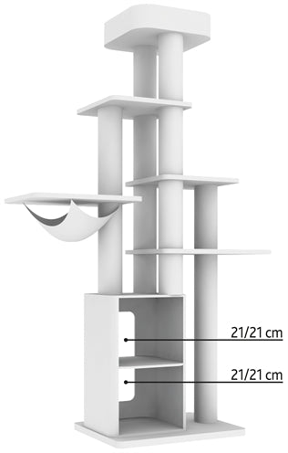 Trixie Kratzbaum Cesare Grau 65X50X186 CM