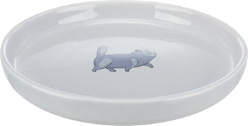 Trixie / Wassernapf Flach Und Breit Katzenprint Grau 23 CM 600 ML