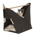 Trixie Katze Korb Zelt Elise Mit Kissen Filz Anthrazit 63X30X44 CM