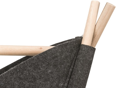 Trixie Katze Korb Zelt Elise Mit Kissen Filz Anthrazit 63X30X44 CM