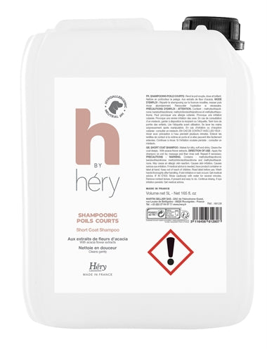 Hery H Nach Hery Shampoo Hund Für Kurzes Haar 5 LTR